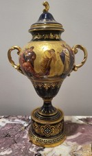 large antique royal vienna hand painted urn picture