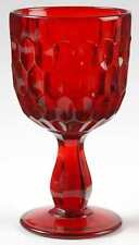 Fenton Thumbprint Ruby Water Goblet 125081 picture