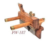 clean old COX LUCKMAN WEDGE ARM CARPENTER Woodworking Plow Plane tool picture
