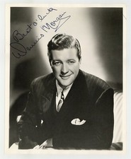 Dennis Morgan 1940 Hand Signed 8x10 Photo Portrait, Actor Autograph J14180 picture