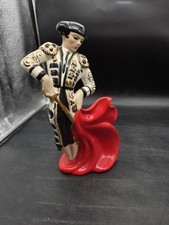 Vintage 1970s Porcelain Matador Bullfighting Bullfighter Figurine Statue Figure picture