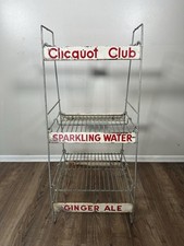 VINTAGE WIRE Clicquot Club RACK DRINK ADVERTISING SODA DISPLAY Ginger Ale picture