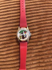 Rare WOODY WOODPECKER VTG Manual-wind Animated Watch Swiss,Original Band, Works picture
