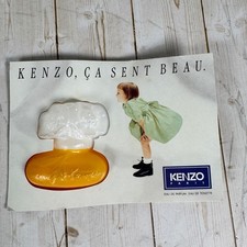 Vintage KENZO Ça Sent Beau Fragrance Sample Card EDT Ad Women's A) picture