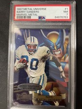 1997 metal universe barry sanders Marvel Metal Wolverine  picture