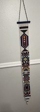 Handmade South Africa Ndebele Glass Beaded Wedding Bridal Veil Wall Ornament picture