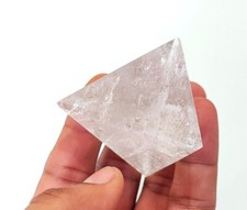 Big 6 Inch tetrahedron chakra healing reiki crystal quartz stone sacred geometry picture