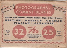 PHOTOGRAPHS OF COMBAT PLANES SERIES SET OF 32 IN ORIGINAL ENVELOPE 630 picture