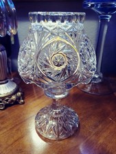 Illumin-Aries Fairy Lamp W/Brilliant Cut Crystal Candle Stick & Starburst Shade picture