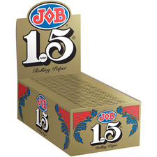 JOB 1.5 Gold Rolling Paper 1 1/2 Cigarette Papers (Full Box of 24) picture