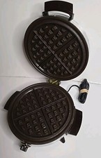Vintage Toastmaster Waffle Maker Baker Iron Non-Stick W252A Chrome Bakelite USA picture