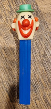Vintage No Feet 3.9 Austria Clown MMM Whistle PEZ Dispenser Blue Stem picture