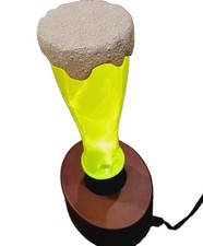 Vintage Lumisource Plasma Pilsner Beer Glass Lamp RARE picture
