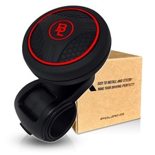 Durable Red Silicone Steering Wheel Spinner Knob for Cars Trucks Boats picture