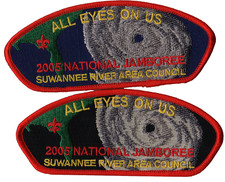 2005 Jamboree Suwannee River Area Council FL Set of 2 JSP Bdr (AR475) picture