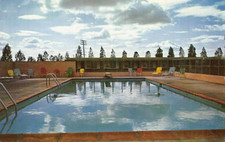 Postcard WA: Dougherty's Motel, Connell, Washington, Unposted, 1950's picture