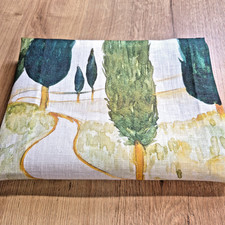 Tessuto Artistico Umbro Montefalco Italian Linen Tea Towel Cypress Tree Tuscany picture