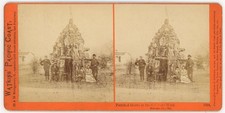 CALIFORNIA STEREOVIEW - Calistoga Hotel - Petrified Grotto - CE Watkins 1870s picture