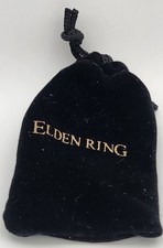 Elden Ring Black Drawstring Pouch with Ring picture