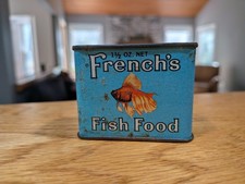 Vintage French's Fish Food Tin 1 1/2 oz Can Advertising picture
