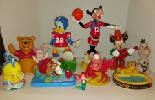 Disney Mixed Lot Character Figurines - Pooh, Ariel, Mickey, Simba picture