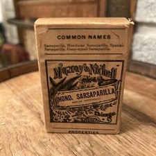 Antique Murray & Nic Sarsaparilla medicine box & Contents - CHICAGO picture