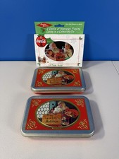 Vintage Coca Cola Playing Cards 3 Decks Holiday Collectible Tins Sealed Set NIB picture