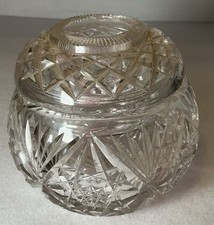 Antique ABP Brilliant Period Cut Glass Ladies Hair Receiver picture