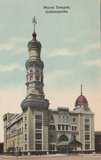 Indianapolis IN-Indiana, Murat Temple, posted Vintage Souvenir Postcard picture