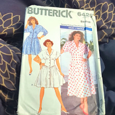 Butterick 6423 Vintage Original Women’s Dress Sewing Pattern Easy Size 14-18 picture