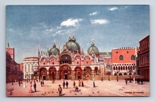 Rialto Bridge Gondolas Canals of Venice Italy Raphael Tuck's Oilette Postcard picture