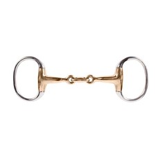 HORZE Copper Lozenge Link Eggbutt Snaffle Bit - 4.5 picture