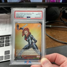 2021 Weiss Schwarz Marvel Black Widow MAR/S89-046SSR PSA 10 Gem Mint Japanese picture
