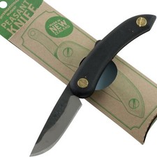 Svord Black Handle Mini Peasant Pocket Folder Knife New Zealand 143 Carbon Blade picture