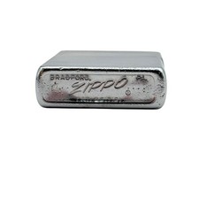 1959 Zippo Regular Brushed Chrome Windproof Pocket Lighter with Insert Untested picture