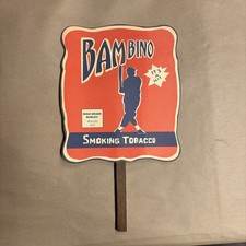 Circa 1922 Bambino Smoking Tobacco Sign Fan Babe Ruth New York Yankees RARE picture