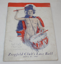 Ziegfeld Club Lace Ball 1941 Rare Vintage Original Program picture