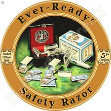 Ever-Ready Safety Razor Round Metal Sign 2 Sizes To Choose From picture