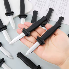 5 Pack Plastic Retractable Knife Holloween Decor Gift Fake Toy picture