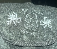 VINTAGE GERMANY PAULANER BEER MUNICH OKTOBERFEST TRACHTEN DIRNDL BACKPACK BAG picture