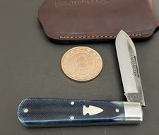 🔥86 NORTHWOODS GEC GREAT EASTERN CUTLERY Blue Saw Cut Bone Heritage Jack Knife picture