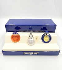 Vtg Boucheron Paris Jeweler Perfume Collection 3 Minis NIB Jaipur Saphir Initial picture