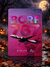 NEW HOT 2026 Delta Air Lines BCRF Card #80 Limited Edition Pink Boeing 767-400ER picture