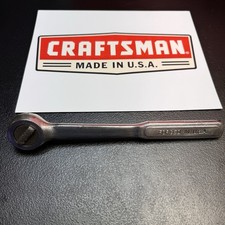 Genuine Vintage Craftsman 1/2” Drive Ratchet, Unbranded Early U.S.-Made Model picture