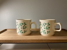 Vintage Carrigdhoun Irish Blessing Shamrocks Clovers Ceramic Coffee Tea Cup Mug picture