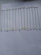 14 Delta Airlines Swizzle Sticks Drink Stirrers FLAT Spoons White plastic.  picture