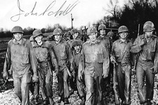 John Schoell signed 4x6 photo Korean War 187th Airborne COA RARE LOOK picture