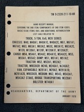 TM 9-2320-211-10-HR Hand Receipt Manual Truck 5-Ton 6x6 M39 Series Militaria picture