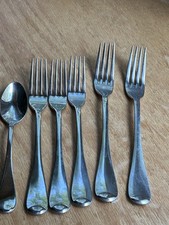 Set of 6 Oneida Islet 18/10 Dinner, Salad Forks And Teaspoon Stainless Steel USA picture
