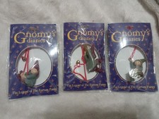 3 Lot Gnomy's Diaries Legend Of Fortune Fairies Hanging Ornament picture